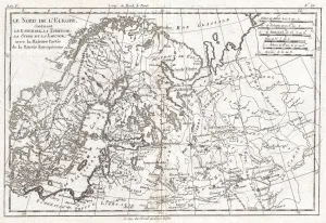 1780, Raynal and Bonne Map of Northern Europe and European Russia 1780, Raynal and Bonne Map of Northern Europe and European Russia