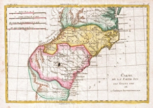 1780, Raynal and Bonne Map of Southern United States, Rigobert Bonne 1727 - 1794 1780, Raynal and Bonne Map of Southern United States, Rigobert Bonne 1727 - 1794