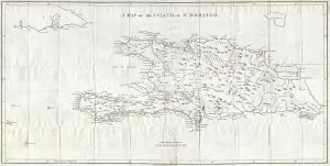 1800, Stockdale Map of Hispaniola or Santo Domingo, West Indies, Haiti, Dominican Republic 1800, Stockdale Map of Hispaniola or Santo Domingo, West Indies, Haiti, Dominican Republic