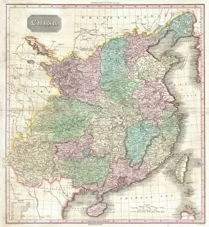 Maps Gallery: 1818, Pinkerton Map of China, with Taiwan or Formosa, John Pinkerton, 1758 - 1826