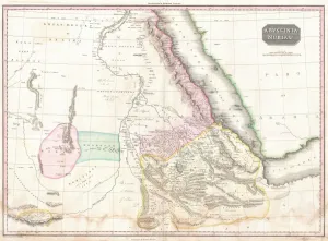 1818, Pinkerton Map of Nubia, Sudan and Abyssinia, John Pinkerton, 1758 - 1826, Scottish 1818, Pinkerton Map of Nubia, Sudan and Abyssinia, John Pinkerton, 1758 - 1826, Scottish