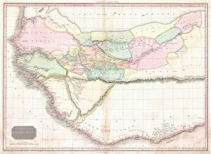 1818, Pinkerton Map of Western Africa, Niger Valley, Mountains of Kong, John Pinkerton