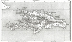 1859, Dufour Map of Hispaniola or Santo Domingo, West Indies, Haiti, Dominican Republic 1859, Dufour Map of Hispaniola or Santo Domingo, West Indies, Haiti, Dominican Republic