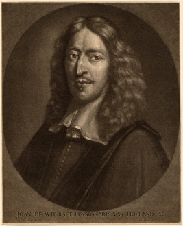 Abraham Blooteling after Pieter van der Banck (Dutch, 1640 - 1690), Johan de Wit Abraham Blooteling after Pieter van der Banck (Dutch, 1640 - 1690), Johan de Wit