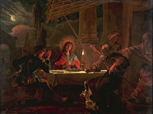Abraham Hondius Christ Emmaus painting visual Abraham Hondius Christ Emmaus painting visual
