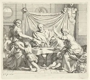 Abraham Sara table Scenes Genesis series title Abraham Sara table Scenes Genesis series title