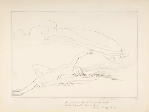 Achilles Shade Patroclus 1793 Pen black ink graphite Achilles Shade Patroclus 1793 Pen black ink graphite