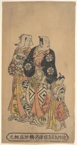 Three Actors Edo period 1615-1868 Japan Monochrome woodblock print Three Actors Edo period 1615-1868 Japan Monochrome woodblock print