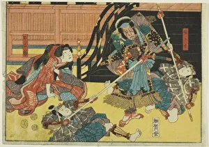 Actors Fukashichi Omiwa play Imoseyama untitled series Actors Fukashichi Omiwa play Imoseyama untitled series
