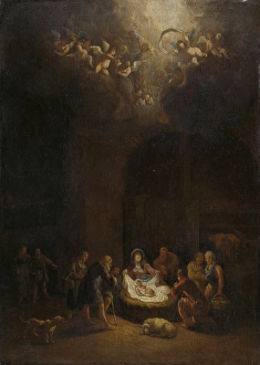 Adoration of the Shepherds, attributed to Pieter Bout, 1668 - 1719 Adoration of the Shepherds, attributed to Pieter Bout, 1668 - 1719