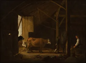 Aelbert Cuyp Interior Cowshed Barn interior painting Aelbert Cuyp Interior Cowshed Barn interior painting