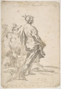 Aeneas Siblyl 1703-66 Pen brown ink brush gray wash Aeneas Siblyl 1703-66 Pen brown ink brush gray wash