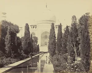 Agra Taj Fountain Samuel Bourne English 1834 Agra Taj Fountain Samuel Bourne English 1834