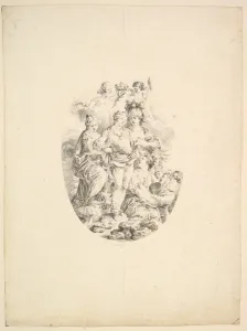 Allegory Louis XVI Occasion Accession Throne Allegory Louis XVI Occasion Accession Throne