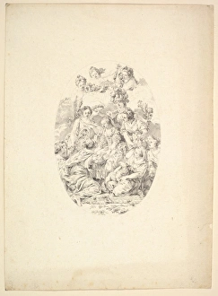 Allegory Marie Antoinette 1776 Etching Sheet Allegory Marie Antoinette 1776 Etching Sheet