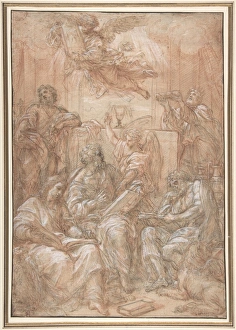 Allegory Old New Dispensations 1700-1708 Pen Allegory Old New Dispensations 1700-1708 Pen
