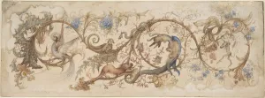 Allegory Vices 1840-98 Brush watercolor gilt Allegory Vices 1840-98 Brush watercolor gilt