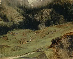 Alp Rosenlaui 1850-1855 oil paper canvas 27.3 x 33.3 cm Alp Rosenlaui 1850-1855 oil paper canvas 27.3 x 33.3 cm