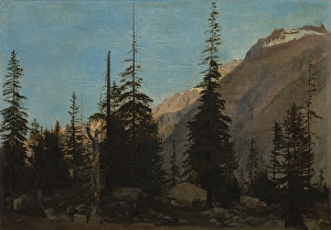 Alpine Landscape Handegg Switzerland 1850s Jean-Le Gerome Alpine Landscape Handegg Switzerland 1850s Jean-Le Gerome