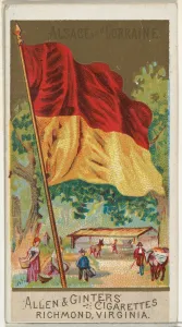 Alsace Lorraine Flags Nations Series 2 N10 Allen & Ginter Cigarettes Brands Alsace Lorraine Flags Nations Series 2 N10 Allen & Ginter Cigarettes Brands