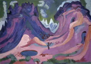 Amselfluh 1922 oil canvas 120 x 170.5 cm signed lower right Amselfluh 1922 oil canvas 120 x 170.5 cm signed lower right