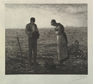 Angelus 1881 Etching thin wove paper simili-vellum Angelus 1881 Etching thin wove paper simili-vellum