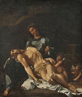 Annibale Carracci PietA painting 18th century Annibale Carracci PietA painting 18th century