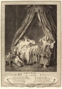 Antoine Louis Romanet after Sigmund Freudenberger, French (1742-1810 or after), Le lever Antoine Louis Romanet after Sigmund Freudenberger, French (1742-1810 or after), Le lever