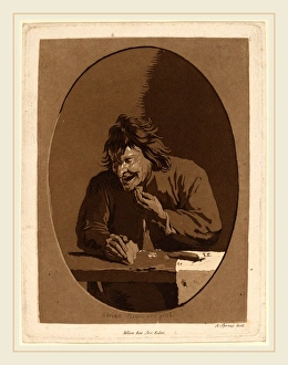 Anton Spreng after Adriaen Brouwer (Austrian, 1770-1845), A Peasant Eating, aquatint Anton Spreng after Adriaen Brouwer (Austrian, 1770-1845), A Peasant Eating, aquatint