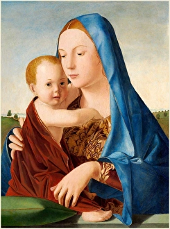 Antonello da Messina, Madonna and Child, Italian, c Antonello da Messina, Madonna and Child, Italian, c