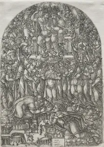 Apocalpse Innumerable Multitude stand Throne Apocalpse Innumerable Multitude stand Throne