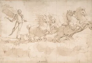 Apollo Driving Chariot Rising Sun 1527-85 Pen Apollo Driving Chariot Rising Sun 1527-85 Pen