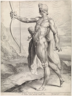 Apollo kills Python dragon bow arrow bottom margin Apollo kills Python dragon bow arrow bottom margin