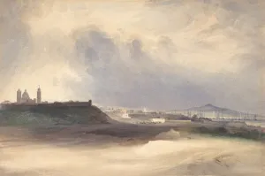 Approach Montevideo Uruguay 1832 Watercolor graphite Approach Montevideo Uruguay 1832 Watercolor graphite