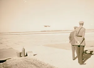 Arrival Palestine Mr Anthony Eden Plane 1940 Arrival Palestine Mr Anthony Eden Plane 1940