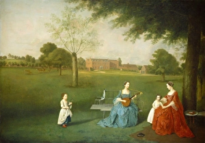 Arthur Devis, Members of the Maynard Family in the Park at Waltons, British, 1712 - 1787 Arthur Devis, Members of the Maynard Family in the Park at Waltons, British, 1712 - 1787