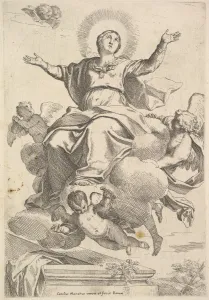 Assumption Virgin Etching second state three Assumption Virgin Etching second state three