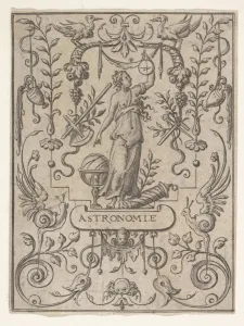 Astronomy Astronomie 16th century Engraving image Astronomy Astronomie 16th century Engraving image
