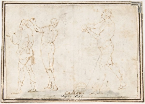 Athletes 1624-63 Pen brown ink Framing lines Athletes 1624-63 Pen brown ink Framing lines