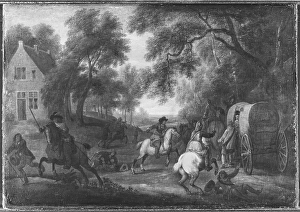 Attributed Adam Frans van der Meulen Soldiers Attacking Attributed Adam Frans van der Meulen Soldiers Attacking