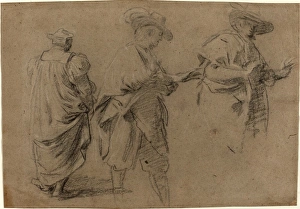 Attributed to Eustache Le Sueur (French, 1617 - 1655), A Judge and Two Gentlemen Lawyers Attributed to Eustache Le Sueur (French, 1617 - 1655), A Judge and Two Gentlemen Lawyers