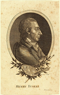 Attributed to Inigo Barlow, British (active c. 1790), Henry Fuseli, engraving Attributed to Inigo Barlow, British (active c. 1790), Henry Fuseli, engraving