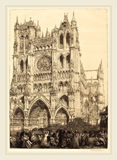 Auguste Lepere, Amiens Cathedral (Cathedrale d'Amiens-Jour d'inventaire) Auguste Lepere, Amiens Cathedral (Cathedrale d'Amiens-Jour d'inventaire)