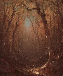 Autumn Wood Path 1876 Sanford Robinson Gifford Autumn Wood Path 1876 Sanford Robinson Gifford