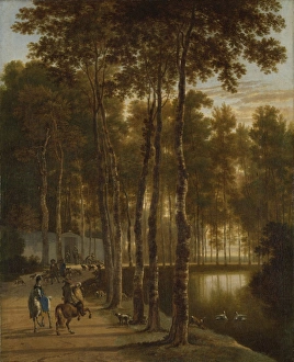 The Avenue of Birches, Jan Hackaert, 1660 - 1685 The Avenue of Birches, Jan Hackaert, 1660 - 1685