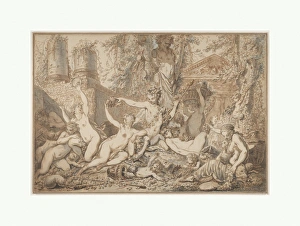 Bacchanal ca 1765-66 Black chalk pen brown ink Bacchanal ca 1765-66 Black chalk pen brown ink