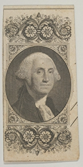 Banknote motif Portrait George Washington decorative panel Banknote motif Portrait George Washington decorative panel