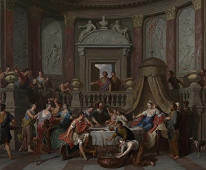 Banquet Cleopatra Gerard Hoet Dutch 1648 1733 Banquet Cleopatra Gerard Hoet Dutch 1648 1733