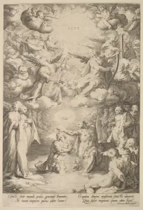 Baptism Christ ca 1600 Engraving third state Baptism Christ ca 1600 Engraving third state
