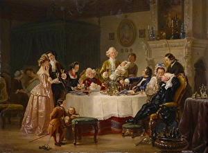 baptism festival 1864 oil panel 34 x 45 cm signed baptism festival 1864 oil panel 34 x 45 cm signed